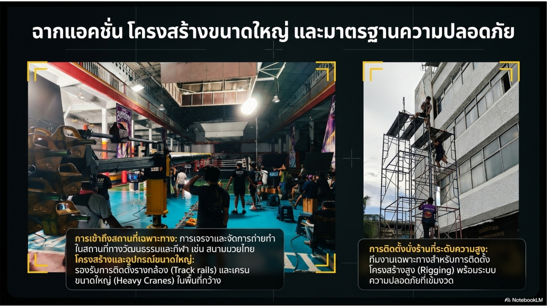 Action scenes and safety standards